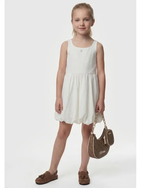 Guess Kids Sukienka codzienna 183383 Beżowy Classic Fit
