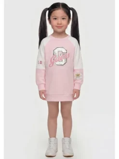 Guess Kids Sukienka codzienna 183613 Różowy Classic Fit