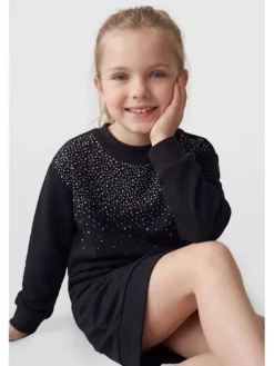 Guess Kids Sukienka codzienna 184586 Czarny Classic Fit