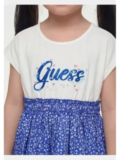 Guess Kids Sukienka codzienna 181430 Błękitny Classic Fit