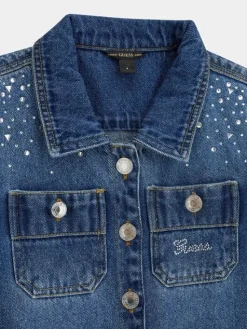 Guess Kids Sukienka codzienna 183385 Niebieski Classic Fit
