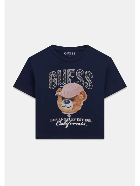 Guess Kids Tank top 184848 Niebieski Classic Fit