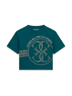 Guess Kids Tank top 183788 Zielony Classic Fit