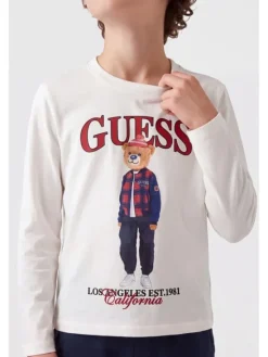 Guess Kids T-Shirt 184439 Biały Classic Fit