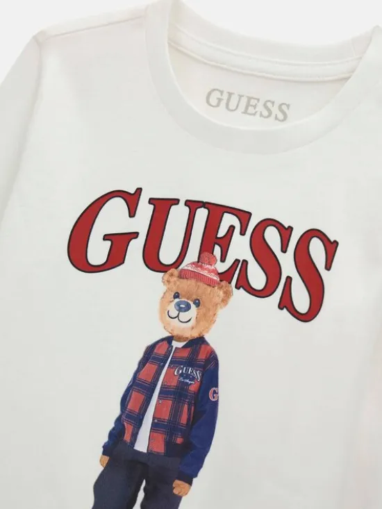 Guess Kids T-Shirt 184439 Biały Classic Fit
