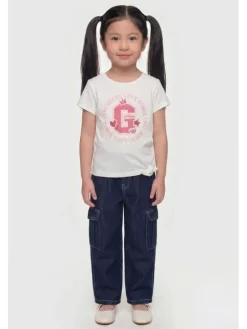 Guess Kids T-Shirt 183029 Biały Classic Fit