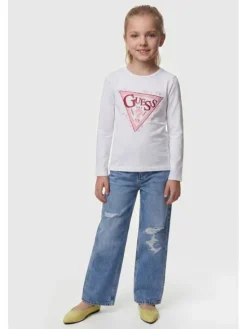 Guess Kids T-Shirt 183028 Biały Classic Fit