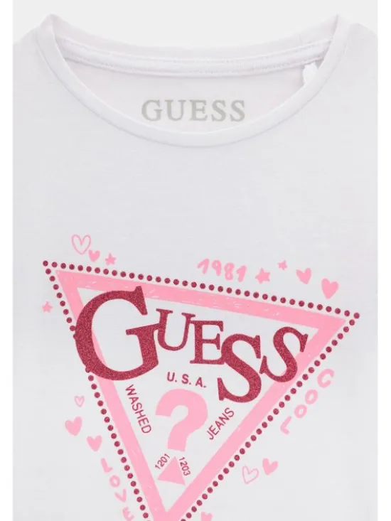 Guess Kids T-Shirt 184849 Biały Classic Fit