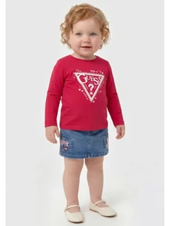 Guess Kids T-Shirt 183028 Różowy Classic Fit