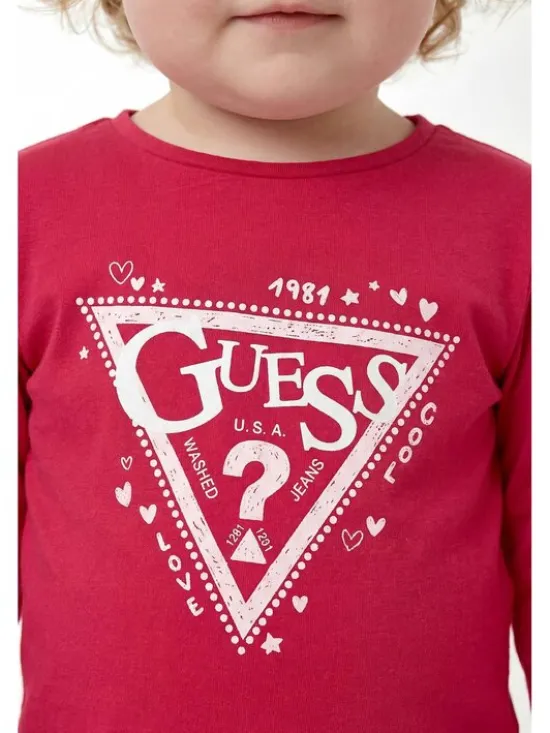 Guess Kids T-Shirt 183028 Różowy Classic Fit