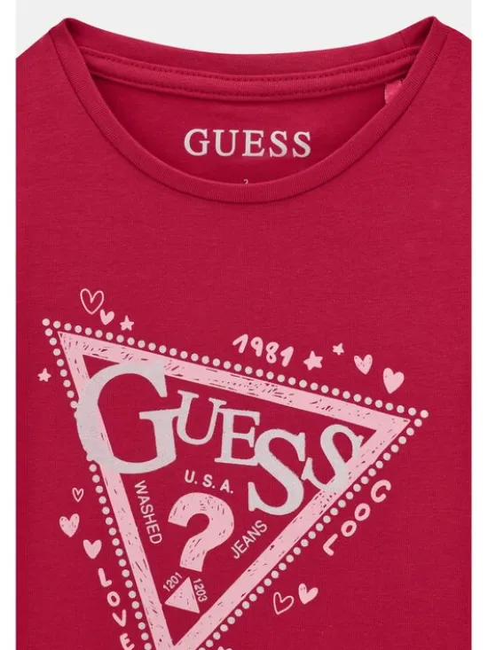 Guess Kids T-Shirt 184849 Różowy Classic Fit