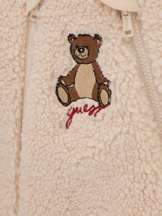 Guess Kombinezon zimowy H6BG08 W4080 Beżowy Regular Fit