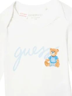Guess Komplet bluza, body i spodnie dresowe H6YG09 K4135 Niebieski jasny Regular Fit
