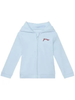 Guess Komplet bluza, body i spodnie dresowe H6YG09 K4135 Niebieski jasny Regular Fit