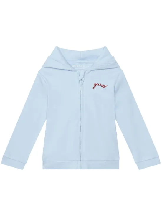 Guess Komplet bluza, body i spodnie dresowe H6YG09 K4135 Niebieski jasny Regular Fit