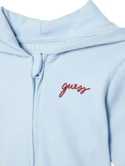Guess Komplet bluza, body i spodnie dresowe H6YG09 K4135 Niebieski jasny Regular Fit