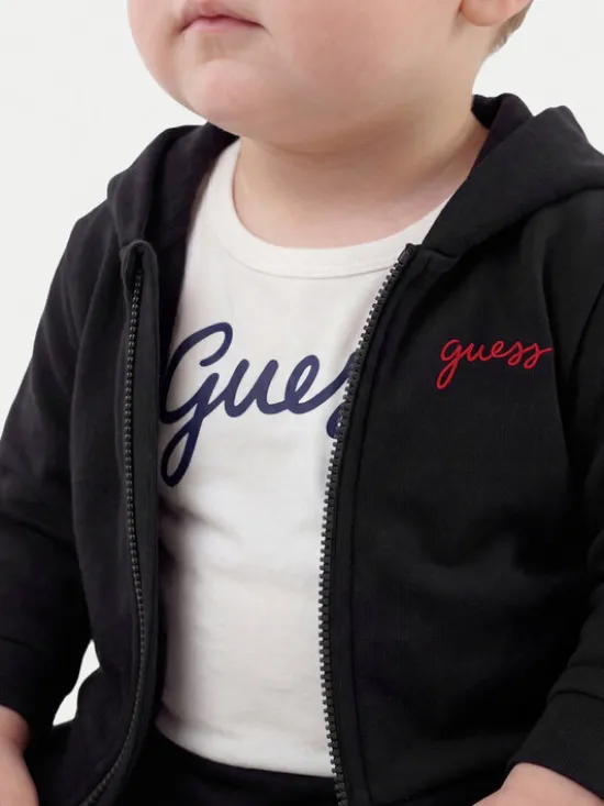 Guess Komplet bluza, body i spodnie dresowe H6YG09 K4135 Granatowy Regular Fit