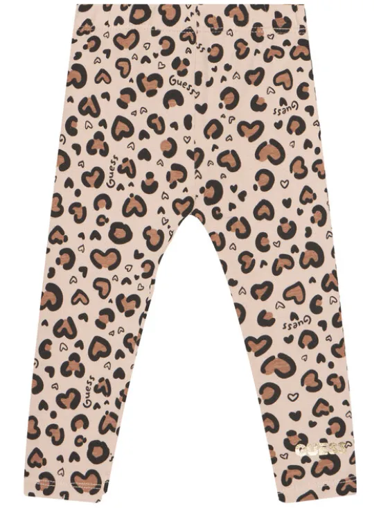 Guess Komplet bluzka i legginsy A5BG02 J1314 Czerwony Regular Fit