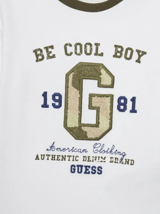 Guess Komplet bluzka i spodnie N5YG06 K8HM4 Biały Regular Fit