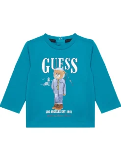 Guess Komplet bluzka i spodnie I5BG13 I3Z14 Niebieski Regular Fit