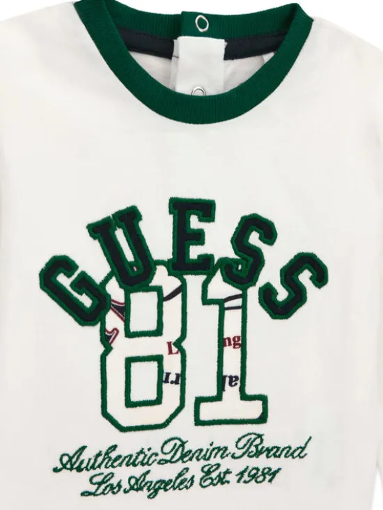 Guess Komplet bluzka i spodnie I6YG06 K3976 Beżowy Regular Fit