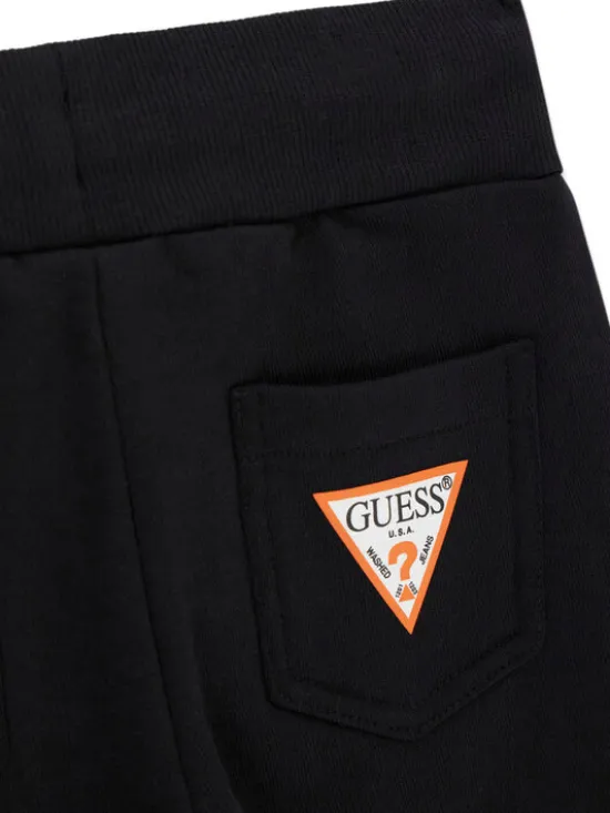 Guess Komplet bluzka i spodnie N6YG02 K4077 Czarny Regular Fit