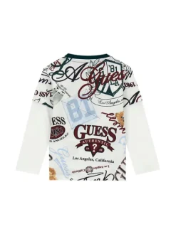 Guess Komplet bluzka i spodnie N6YG02 K4077 Zielony ciemny Regular Fit