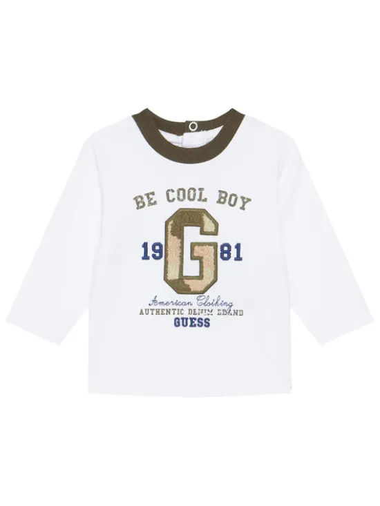 Guess Komplet bluzka i spodnie I5YG06 K8HM4 Biały Regular Fit