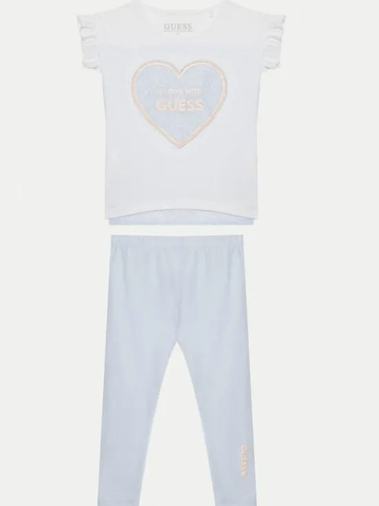 Guess Komplet dziecięcy K5GG01K6YW4 Biały Regular Fit