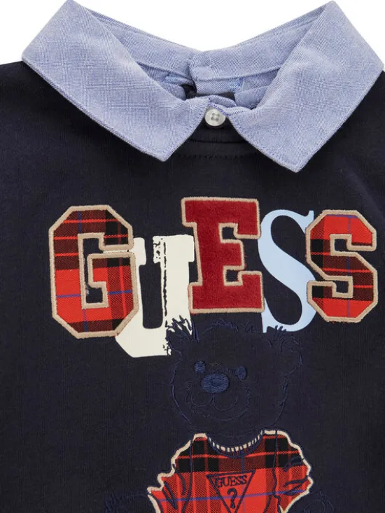 Guess Komplet dziecięcy N6BG01 K6105 Granatowy Regular Fit