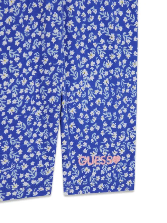 Guess Komplet t-shirt i legginsy A6GG03 K6YW4 Niebieski Regular Fit