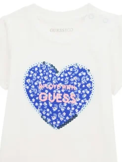 Guess Komplet t-shirt i legginsy A6GG03 K6YW4 Niebieski Regular Fit