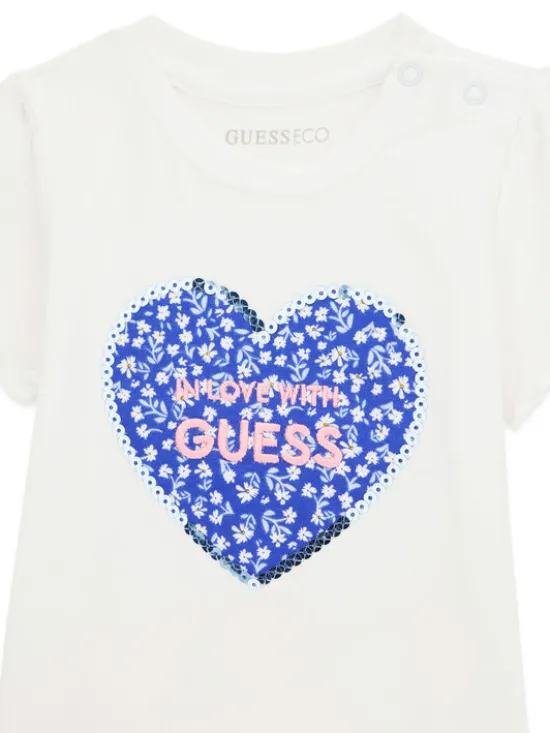Guess Komplet t-shirt i legginsy A6GG03 K6YW4 Niebieski Regular Fit