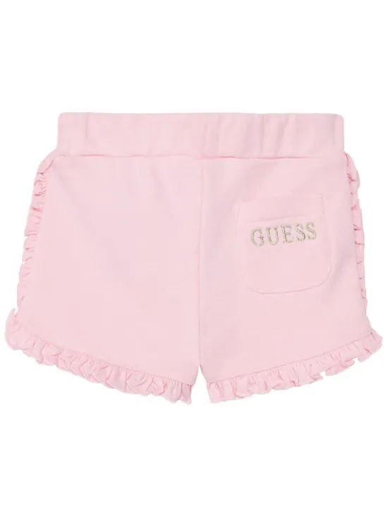 Guess Komplet t-shirt i spodenki A6GG02 K6YW4 Różowy Regular Fit