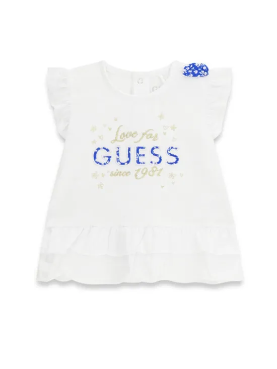 Guess Komplet t-shirt i spodenki A6GG04 K6YW4 Niebieski Regular Fit