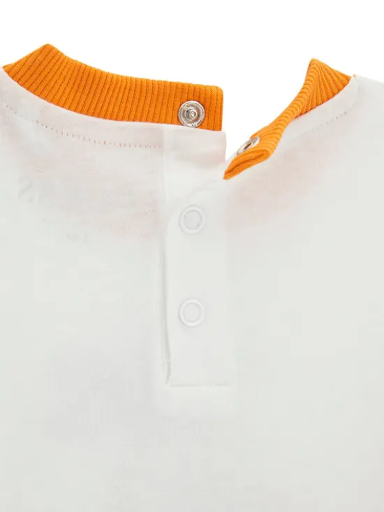 Guess Komplet t-shirt i spodenki I6GG06 K8HM4 Pomarańczowy Regular Fit
