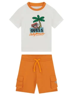 Guess Komplet t-shirt i spodenki N6GG02 K8HM4 Kolorowy Regular Fit