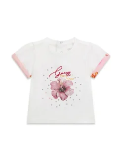 Guess Komplet t-shirt i spodenki A6GG01 K6YW4 Różowy Regular Fit