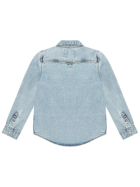 Guess Koszula jeansowa L6RH00 D4EU0 Niebieski Regular Fit