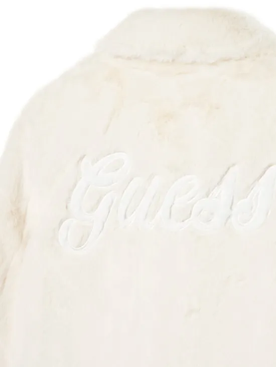 Guess Kożuch J5YL18 K8BV0 Écru Regular Fit