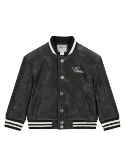 Guess Kurtka bomber N6YL04 W2663 Czarny Regular Fit