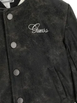 Guess Kurtka bomber N6YL04 W2663 Czarny Regular Fit
