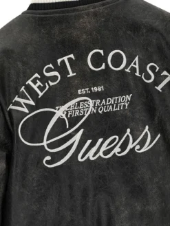 Guess Kurtka bomber N6YL04 W2663 Czarny Regular Fit