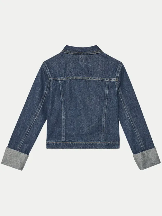 Guess Kurtka jeansowa J5RL03 D5D90 Granatowy Regular Fit