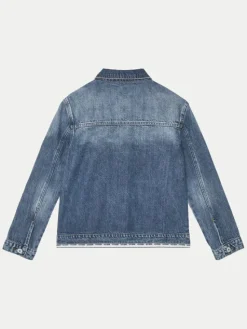 Guess Kurtka jeansowa J5RL04 D45E0 Niebieski Regular Fit