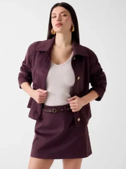 Guess Kurtka przejściowa 183553 Fioletowy Classic Fit