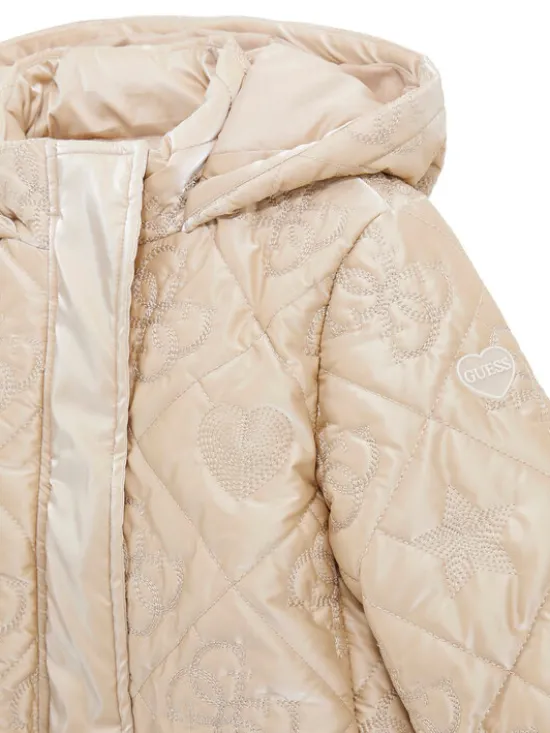 Guess Kurtka przejściowa K5BL03 W3080 Beżowy Regular Fit
