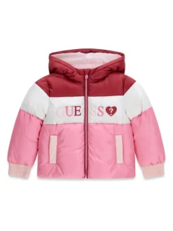 Guess Kurtka przejściowa K6YL01 W2576 Różowy Regular Fit