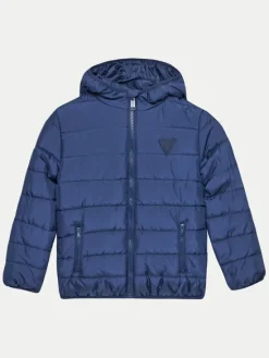 Guess Kurtka puchowa H4BJ10 WCFM0 Niebieski Regular Fit