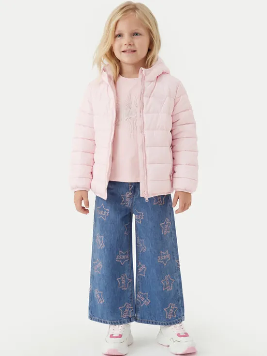 Guess Kurtka puchowa H4BT03 WCFM0 Różowy Regular Fit